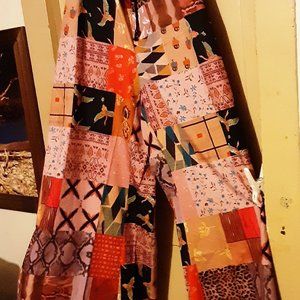 Patchwork Palazzo Pants